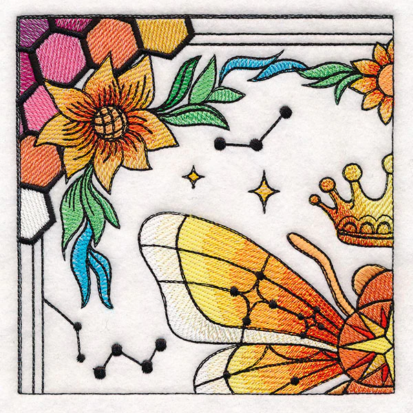 Celestial Queen Bee Wall Hanging - Top Left - Image 9