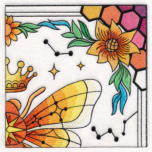 Celestial Queen Bee Wall Hanging - Top Right - Image 5