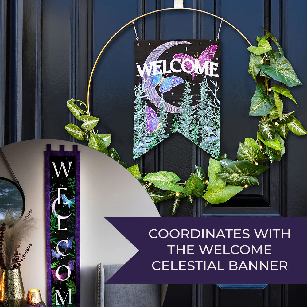 Celestial Welcome Garden Flag Set - Image 3