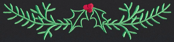 Chalkboard Christmas - Holly Border 1