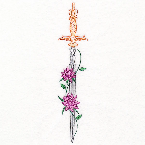 Chivalry & Valor Floral Sword - Image 2