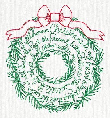 Christmas Carol Wreath - Image 3