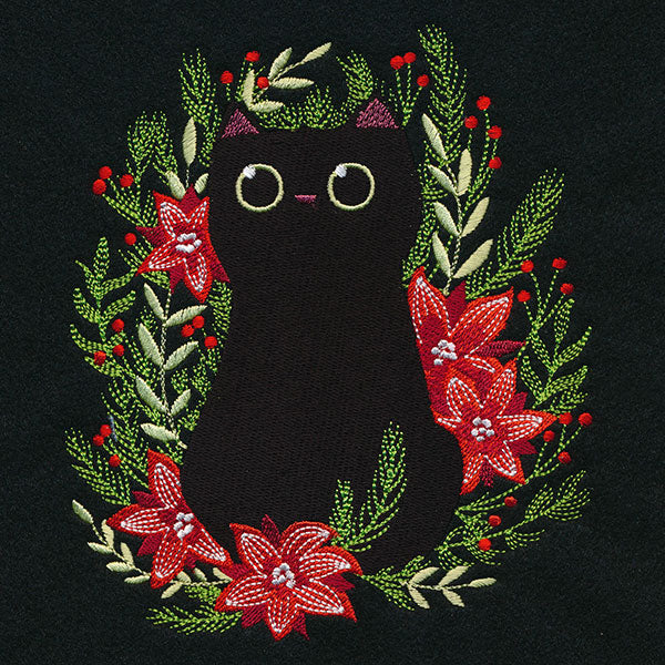 Christmas Cat in Botanicals - Image 2