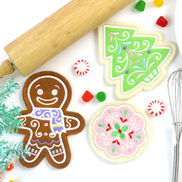 Christmas Cookie - Gingerbread Man  (In-the-Hoop) - Image 4