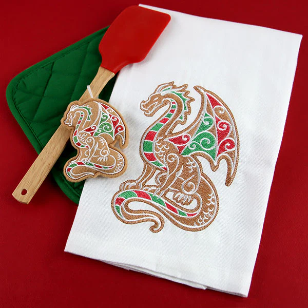 Christmas Gingerbread Dragon - Image 6