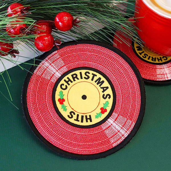 Christmas Hits Record Trivet (In-the-Hoop) - Image 10