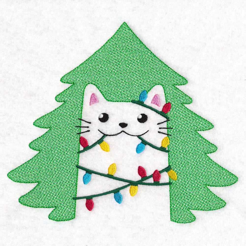 Christmas Lights Kitty (Embossed) - Image 2