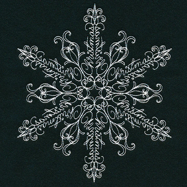 Christmas Script Snowflake - Image 17