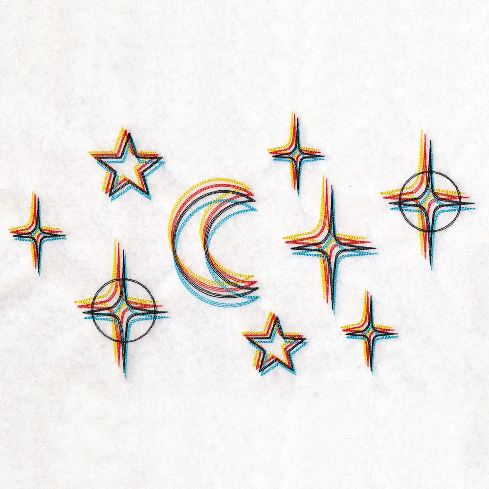 Chromatic Stars Border - Horizontal - Image 2