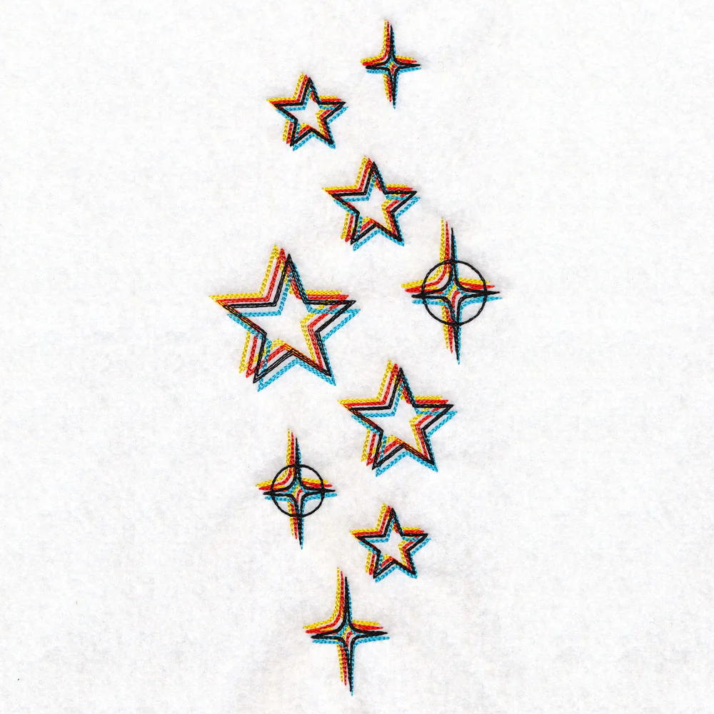 Chromatic Stars Border - Vertical - Image 4