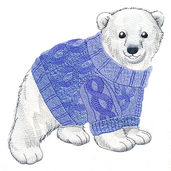 Cozy Polar Bear Cub