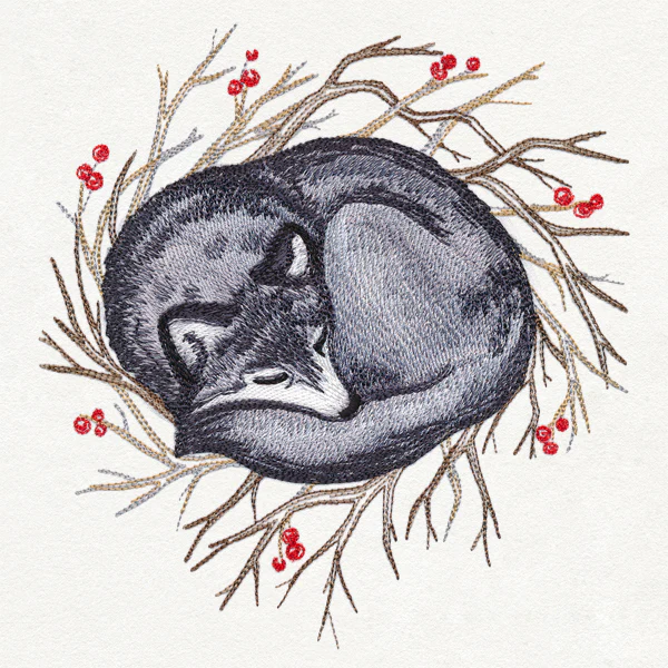 Cozy Winter Wolf - Image 2