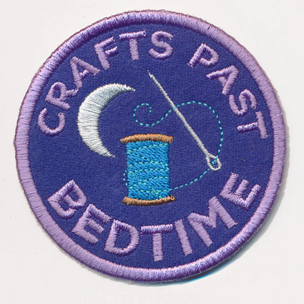 Crafty Merit Badges - Crafts Past Bedtime (Patch) - Image 2