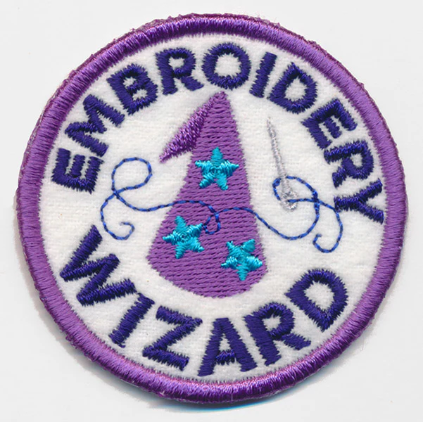 Crafty Merit Badges - Embroidery Wizard (Patch) - Image 2