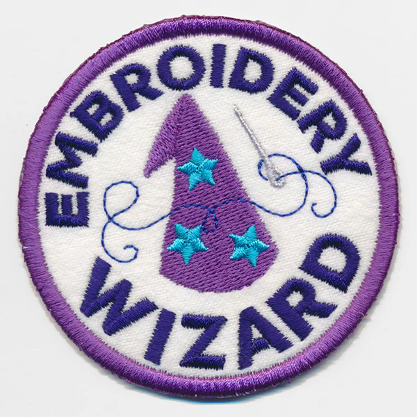 Crafty Merit Badges - Embroidery Wizard (Patch) - Image 3