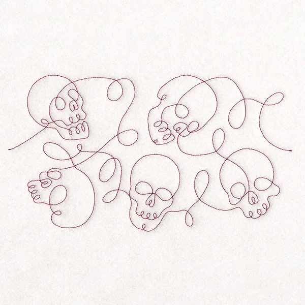 Crafty Quilters - Skulls (Edge-to-Edge Quilting)