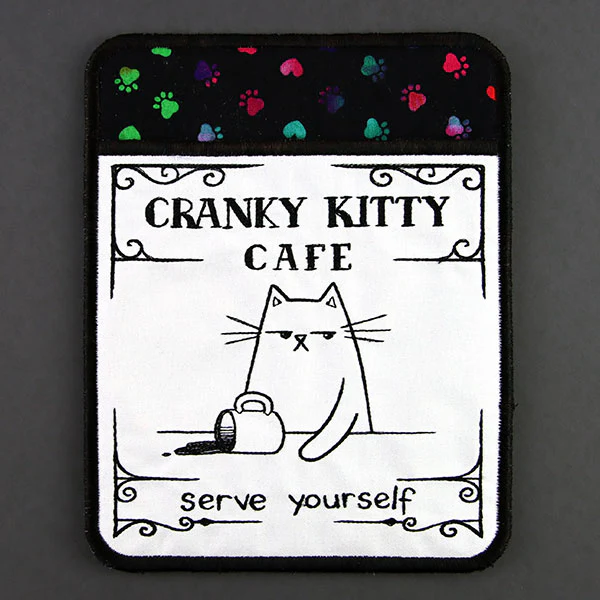 Cranky Kitty Cafe Pot Holder (In-the-Hoop) - Image 4