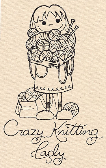 Crazy Knitting Lady - Image 4