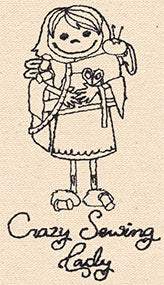 Crazy Sewing Lady - Image 3