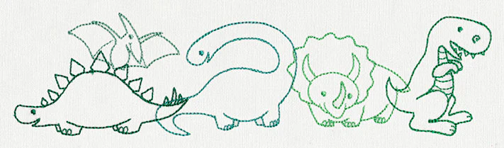 Creature Feature - Dinosaur Border - Image 2