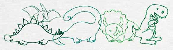 Creature Feature - Dinosaur Border - Image 4