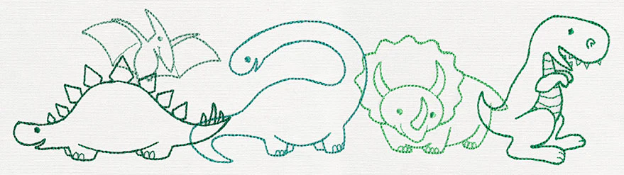 Creature Feature - Dinosaur Border - Image 5
