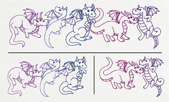 Creature Feature - Dragon Border (Split)
