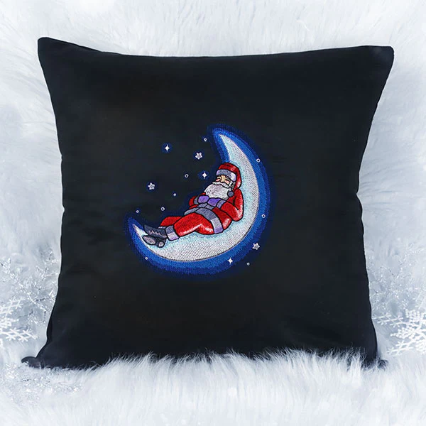Crescent Moon Dozing Santa - Image 2