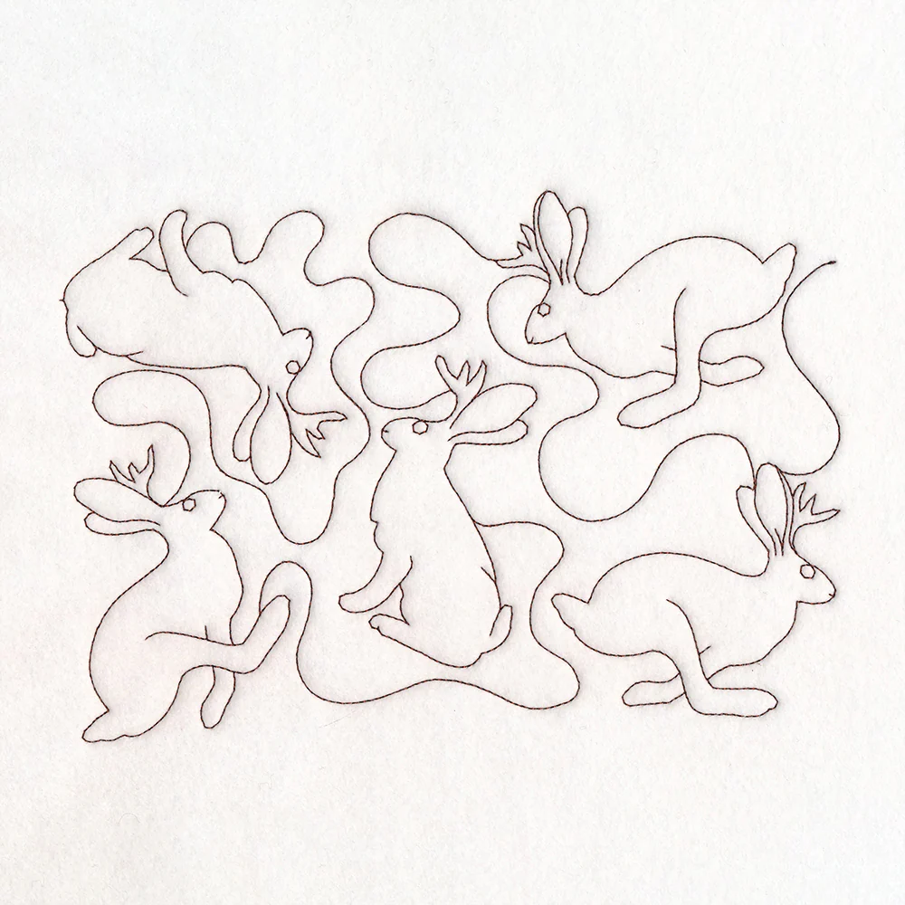 Cryptid Creatures - Jackalope (Edge-to-Edge Quilting) - Image 2
