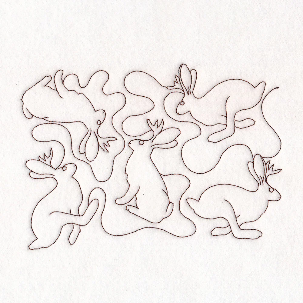 Cryptid Creatures - Jackalope (Edge-to-Edge Quilting) - Image 4
