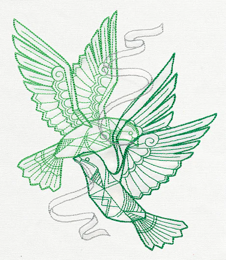 Crystal Christmas - Doves