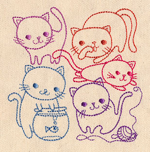 Curious Kitties Collage - Image 3