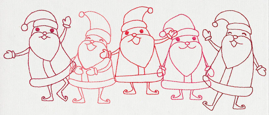 Dancing Santa Border - Image 5