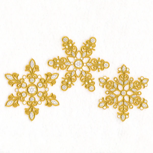 Dazzling Diamond Snowflake Trio - Image 3