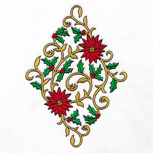 Decadent for Christmas Poinsettia and Holly Diamond - Image 6