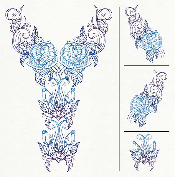 Delicate Bloom Neckline (Split) - Image 4
