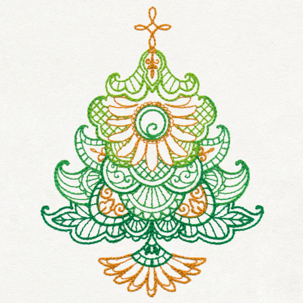 Delicate December - Christmas Tree (Thick Thread) - Image 4