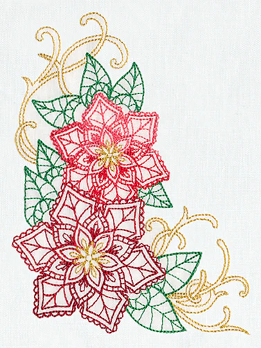 Delicate December - Poinsettias - Image 2