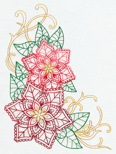 Delicate December - Poinsettias - Image 4