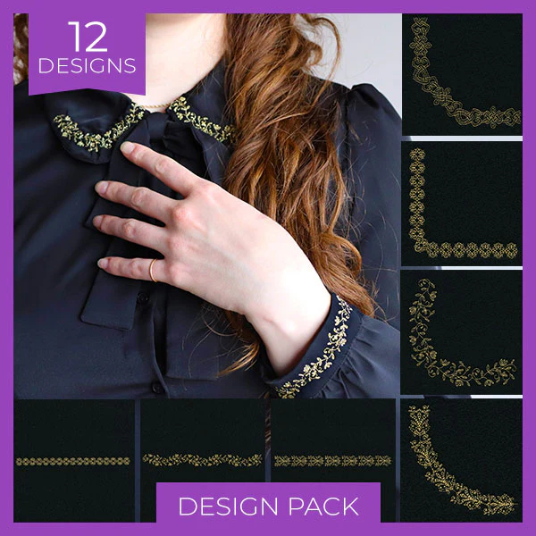 Delicate Gilded Borders & Corners Design Pack