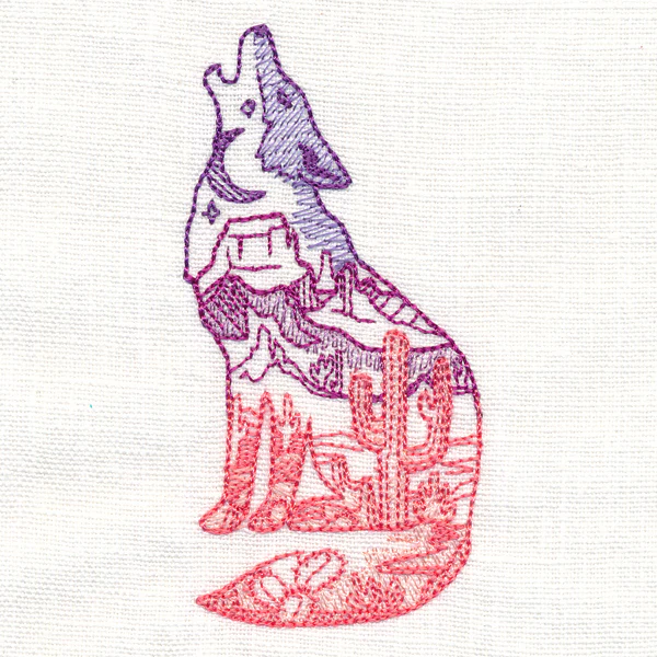 Desert Scene Coyote - Image 5