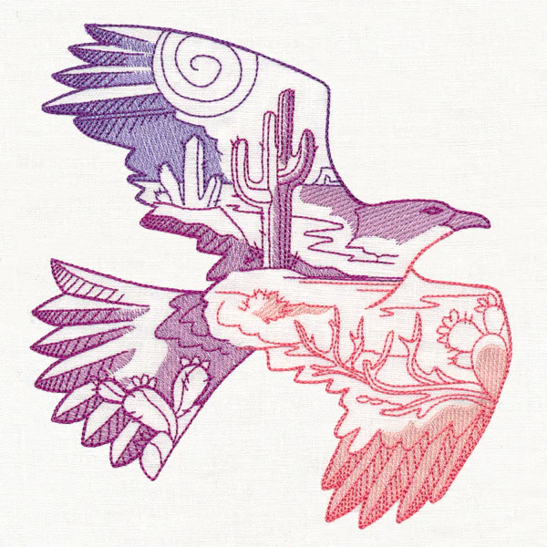 Desert Scene Hawk