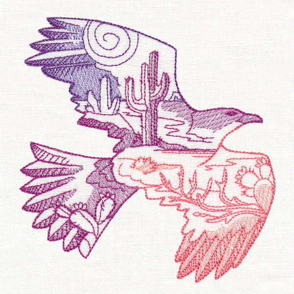 Desert Scene Hawk - Image 4