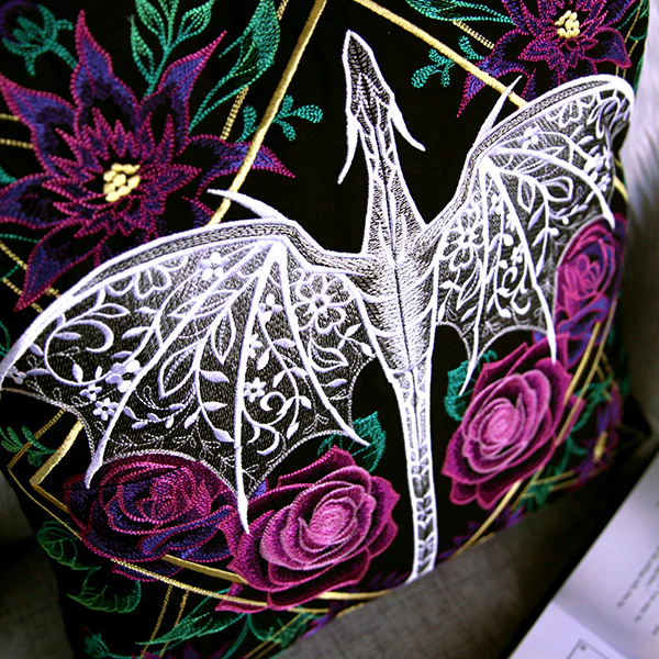 Dragon & Flowers Panel Scene - Bottom Left - Image 11