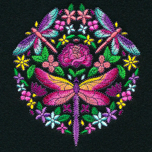 Dragonfly Kaleidoscope Circle - Image 2