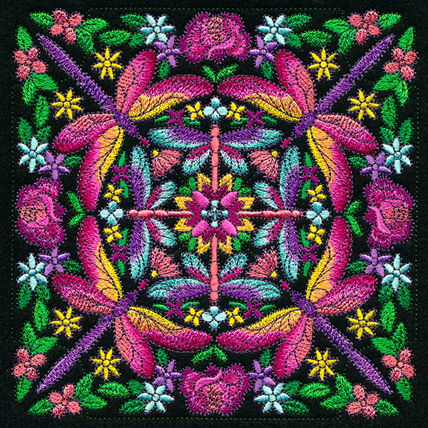 Dragonfly Kaleidoscope Square - Image 5