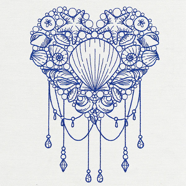 Draped Mermaid Heart