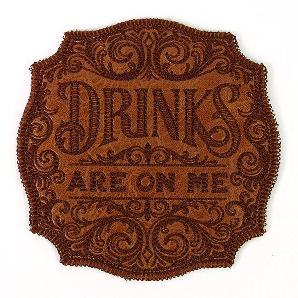Drinks Are on Me Coaster (In-the-Hoop) - Image 3