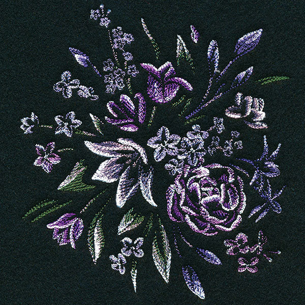 Elegant Midnight Blooms - Image 3