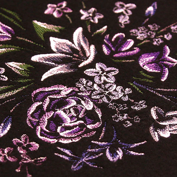 Elegant Midnight Blooms - Image 8
